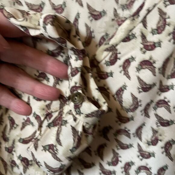 NWT Rachel Rachel Roy size L bow tie V neckline. Puff sleeves tunic - Picture 3 of 8